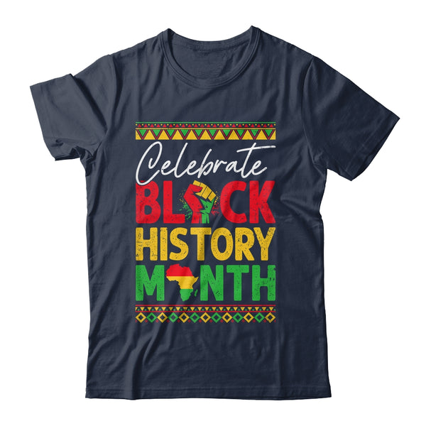 Celebrate Black History Month African For Men Women Kids Shirt Hoodie Classic T Shirt Navy 600x.jpg