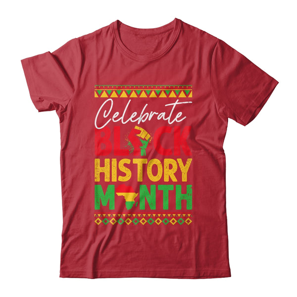 Celebrate Black History Month African For Men Women Kids Shirt Hoodie Classic T Shirt Red 600x.jpg