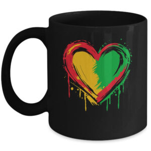 African Heart Black History Month African American Men Women Mug 11oz Mug Black front 600x.jpg