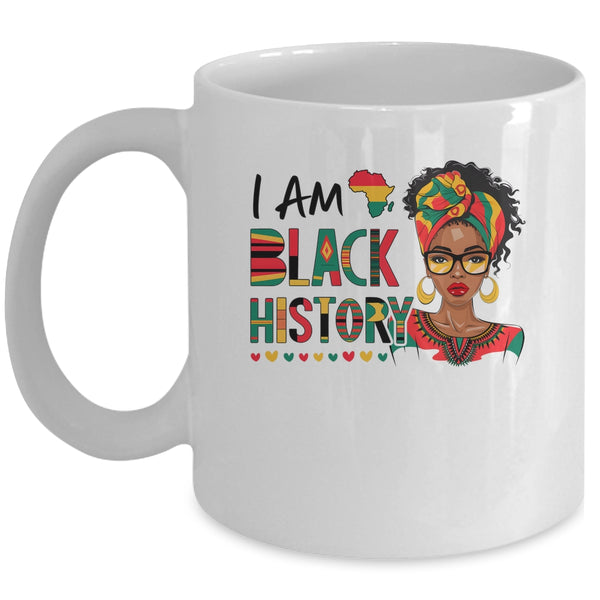 I m Black History Month African American Women Girls Mug 11oz Mug White front 600x.jpg
