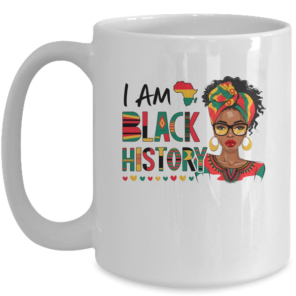 I m Black History Month African American Women Girls Mug 15oz Mug White front 600x.jpg