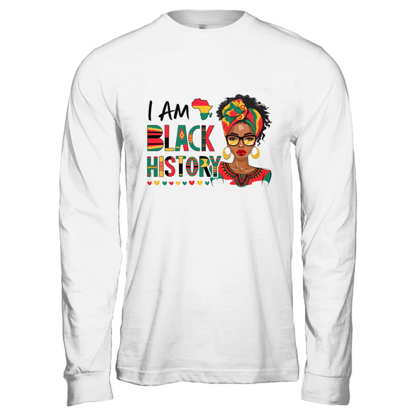 I m Black History Month African American Women Girls Shirt Hoodie Long Sleeve T Shirt White 600x.jpg