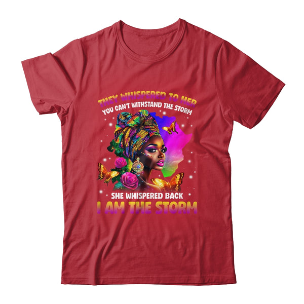 I Am The Storm Inspirational African Black Pride Woman Shirt Hoodie Classic T Shirt Red 600x.jpg
