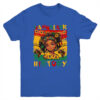 I Am Black History Month Black Melanin Kids Girls African Youth Shirt Youth T Shirt Royal 600x.jpg