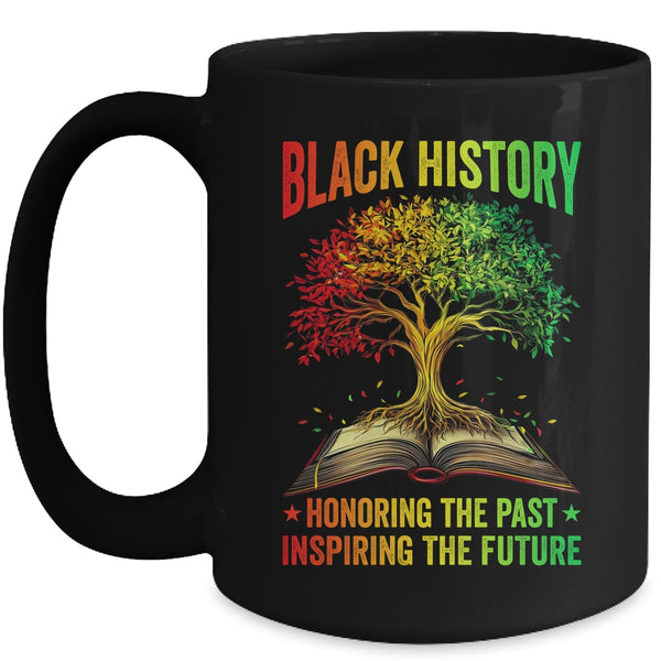 Black History Month Inspiring The Future African Tree Roots Mug 15oz Mug Black front 600x.jpg