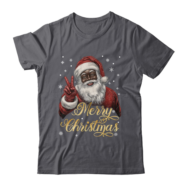 Funny African American Santa Christmas Family Matching Men Shirt Sweatshirt Classic T Shirt Dark Heather 600x.jpg