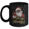 Funny African American Santa Christmas Family Matching Men Mug 11oz Mug Black front 600x.jpg