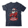 African American Santa Merry Christmas Retro Black X mas Shirt Sweatshirt Classic T Shirt Navy 600x.jpg