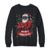 African American Santa Merry Christmas Retro Black X mas Shirt Sweatshirt Crewneck Sweatshirt Black 600x.jpg