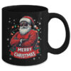 African American Santa Merry Christmas Retro Black X mas Mug 11oz Mug Black back 600x.jpg