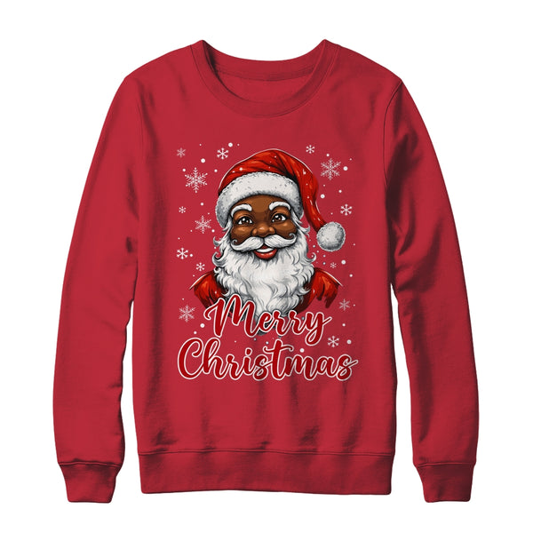 African American Santa Christmas Vintage Afro Black X Mas Shirt Sweatshirt Crewneck Sweatshirt Red 600x.jpg