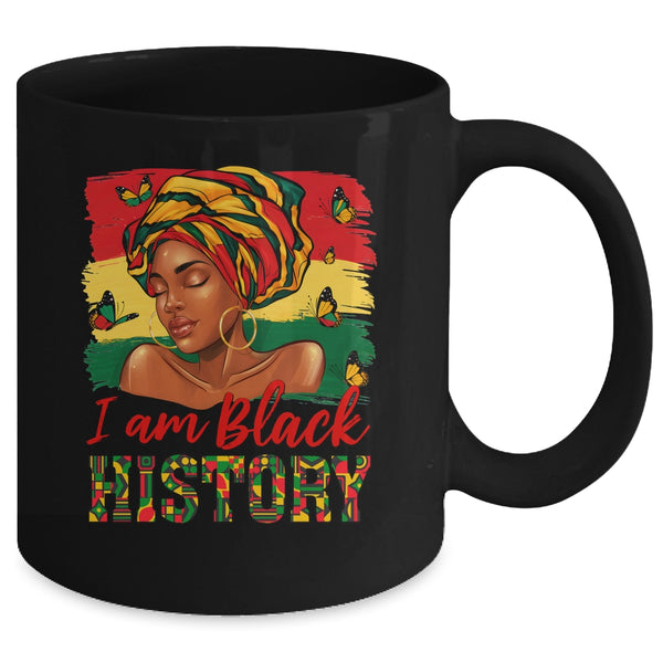 I Am Black History Afro Woman 1865 Vibes Black History Month Mug 11oz Mug Black back 600x 1.jpg