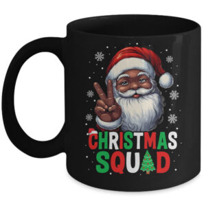 Christmas Squad Santa Afro Men Proud Black African American Mug 11oz Mug Black front 600x.jpg