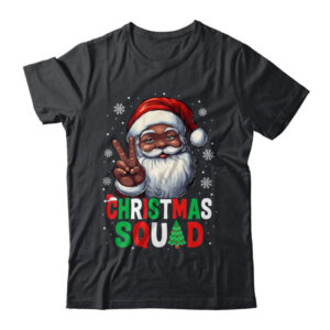 Christmas Squad Santa Afro Men Proud Black African American Shirt Sweatshirt Classic T Shirt Black 600x.jpg