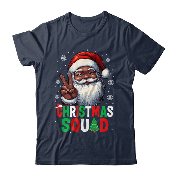 Christmas Squad Santa Afro Men Proud Black African American Shirt Sweatshirt Classic T Shirt Navy 600x.jpg