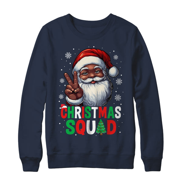 Christmas Squad Santa Afro Men Proud Black African American Shirt Sweatshirt Crewneck Sweatshirt Navy 600x.jpg