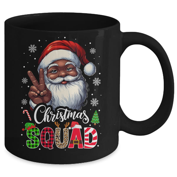 Christmas Squad Santa Afro Man Proud Black African American Mug 11oz Mug Black back 600x.jpg