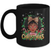 Merry Christmas African American Black Women Afro Messy Bun Mug 11oz Mug Black front 600x.jpg