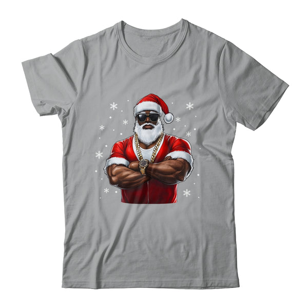 African American Santa Christmas Cool Afro Black X Mas Classic T Shirt Sport Grey 600x.jpg