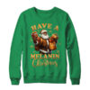 Have A Melanin Christmas African American Santa Afro Proud Crewneck Sweatshirt Irish Green 600x.jpg