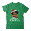 Merry Christmas Black Women African Girl Santa Hat Xmas Shirt Sweatshirt Classic T Shirt Irish Green 600x.jpg