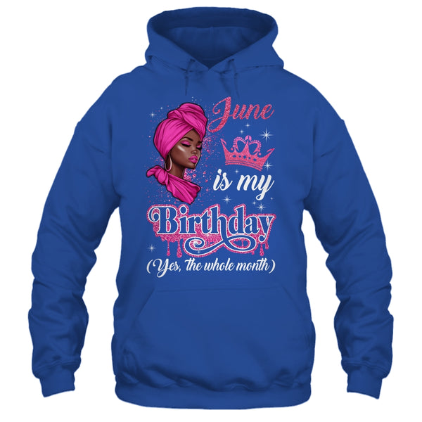 June Is My Birthday African Black Women Birthday Queen Shirt Tank Top Pullover Hoodie Royal 600x.jpg
