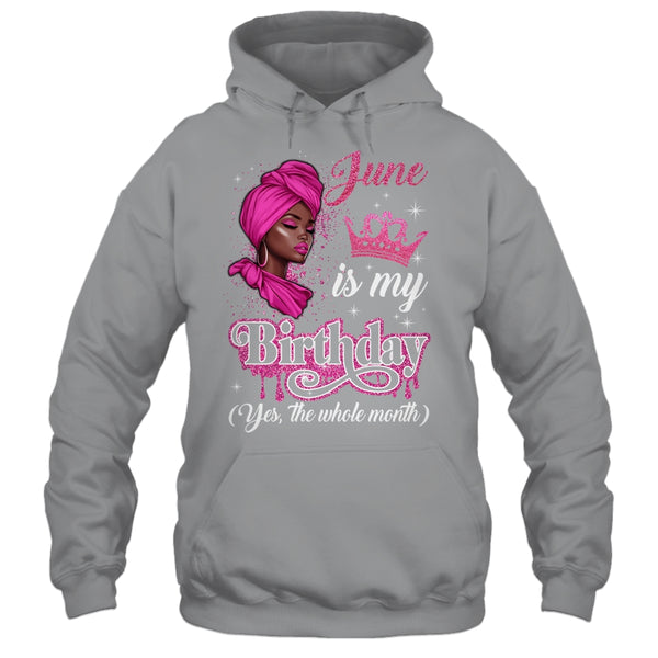 June Is My Birthday African Black Women Birthday Queen Shirt Tank Top Pullover Hoodie Sport Grey 600x.jpg
