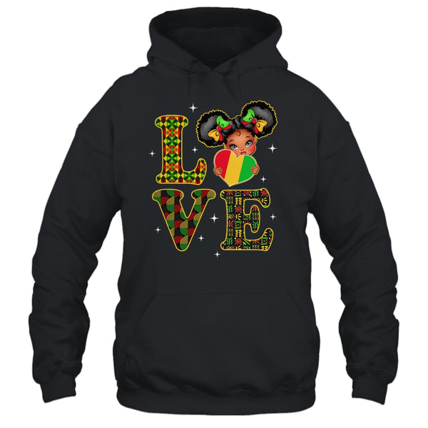 Love Black History Month Strong African Girls Kids Shirt Hoodie Pullover Hoodie Black 600x 1.jpg