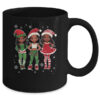 Merry Christmas Black Afro African Santa Hat ELF Melanin Mug 11oz Mug Black back 600x.jpg