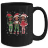 Merry Christmas Black Afro African Santa Hat ELF Melanin Mug 15oz Mug Black back 600x.jpg