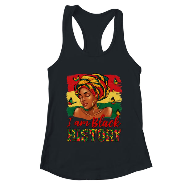I Am Black History Afro Woman 1865 Vibes Black History Month Shirt Tank Top Women s Ideal Racerback Tank Dark Grey 600x 2.jpg