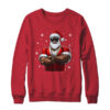 African American Santa Christmas Cool Afro Black X Mas Crewneck Sweatshirt Red 600x 1.jpg