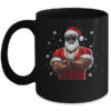 African American Santa Christmas Cool Afro Black X Mas Mug 11oz Mug Black front 600x.jpg