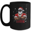 African American Santa Christmas Cool Afro Black X Mas Mug 15oz Mug Black front 600x.jpg