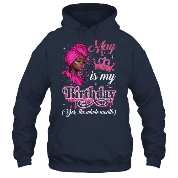 May Is My Birthday African Black Women Birthday Queen Shirt Tank Top Pullover Hoodie Navy 600x 1.jpg