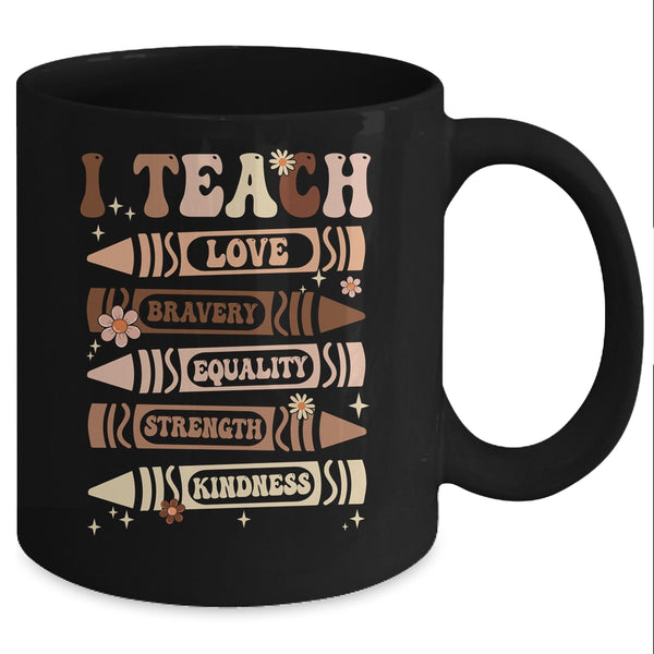 I Teach Black History Teacher Celebrate Black History Month Mug 11oz Mug Black back 600x.jpg
