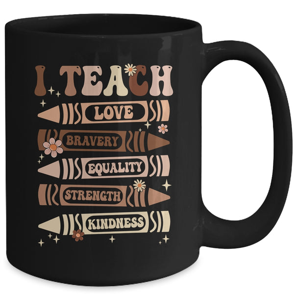 I Teach Black History Teacher Celebrate Black History Month Mug 15oz Mug Black back 600x.jpg