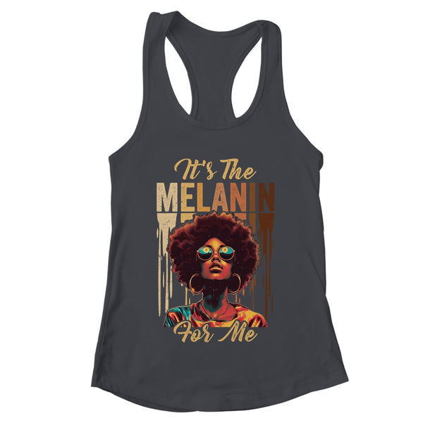 It s The Melanin For Me Melanated Black History Month Women s Ideal Racerback Tank Black 600x.jpg