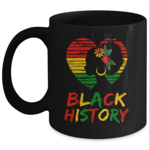 Black History Month African Pride American Heart Women Mug 11oz Mug Black front 600x.jpg