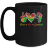 Peace Love Juneteenth Black Pride Freedom 4th Of July Mug 15oz Mug Black front 600x.jpg
