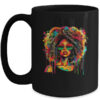 Black Queen Afro Women Girl Melanin Dripping Juneteenth Mug 15oz Mug Black front 600x.jpg
