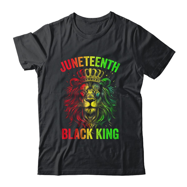 Lion Juneteenth Black King Melanin Father Dad Men Son Boys Classic T Shirt Black 600x.jpg