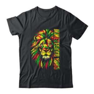 Juneteenth Men Women African American Black Lion 1865 King Classic T Shirt Black 600x.jpg