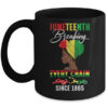 Juneteenth Breaking Every Chain Since 1865 For Women Men Mug 11oz Mug Black front 600x.jpg