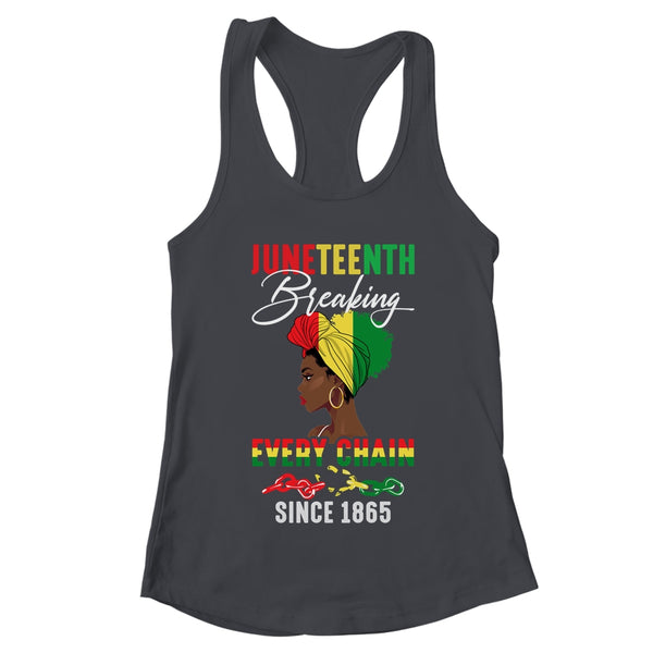 Juneteenth Breaking Every Chain Since 1865 For Women Men Women s Ideal Racerback Tank Black 600x.jpg