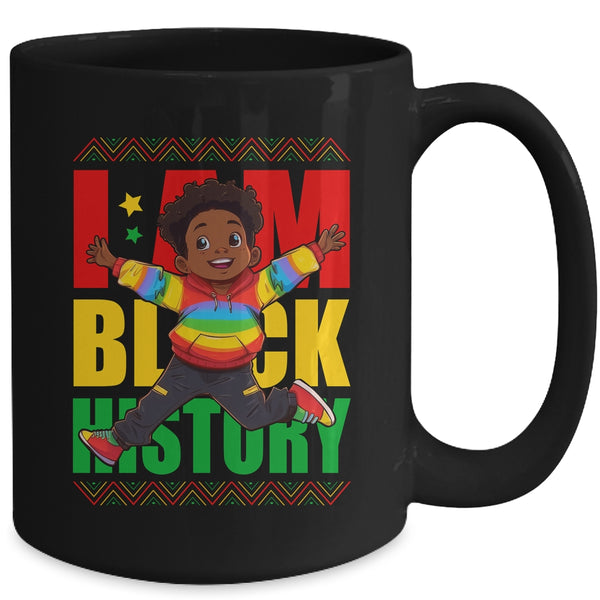 I Am Black History Kids Boys Black History Month Mug 15oz Mug Black back 600x.jpg