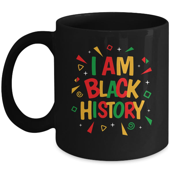 I Am Black History Month African American Boys Girls Kids Mug 11oz Mug Black front 600x.jpg
