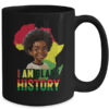 I Am Black History Afro Boy Little Melanin Prince Kids Mug 15oz Mug Black back 600x.jpg