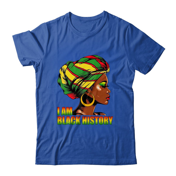 I Am Black History Month African American Juneteenth Classic T Shirt Royal 600x.jpg