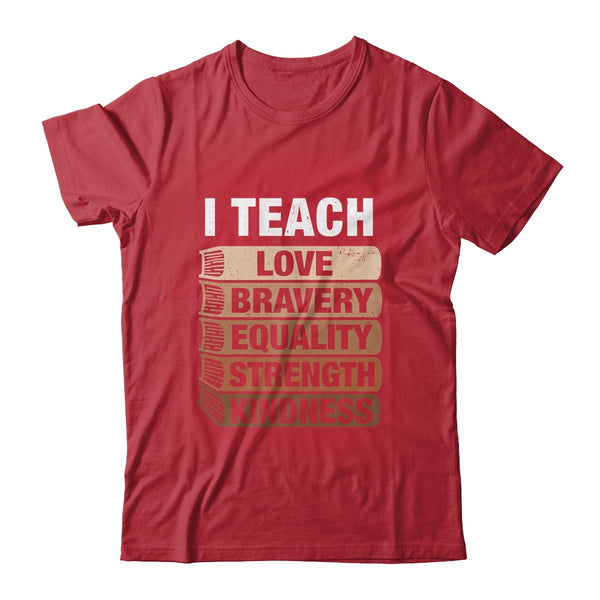 I Teach Black History Month Melanin Afro African Teachers Classic T Shirt Red 600x.jpg